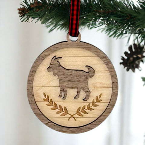 Custom Farm Goat Ornament