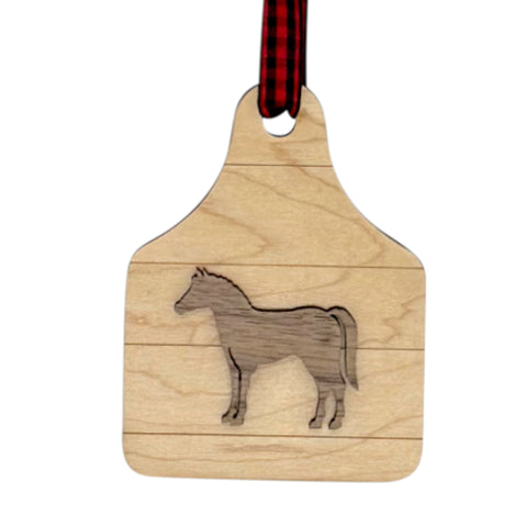 Custom Horse Wooden Ornament