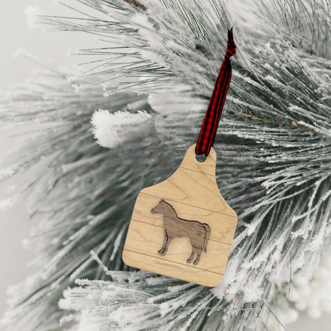 Custom Horse Wooden Ornament