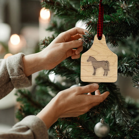 Custom Horse Wooden Ornament