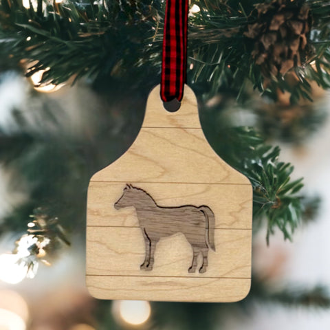 Custom Horse Wooden Ornament