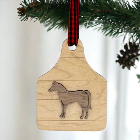 Custom Horse Wooden Ornament