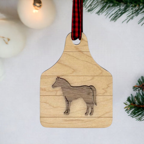 Custom Horse Wooden Ornament