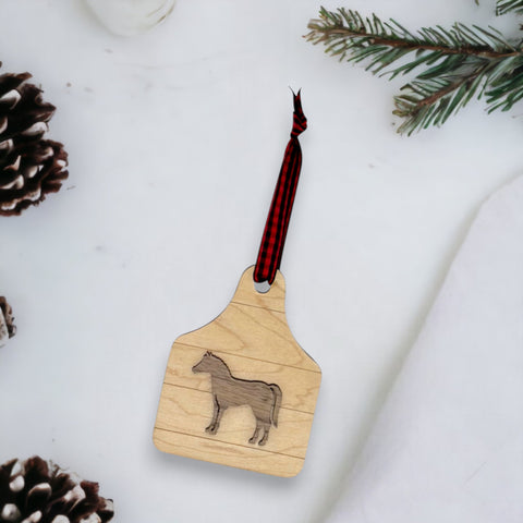 Custom Horse Wooden Ornament