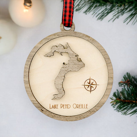 Lake House Sign Holiday Ornament