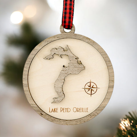 Lake House Sign Holiday Ornament