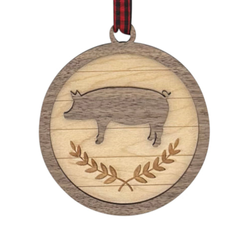 Custom Pig Ornament