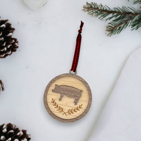 Custom Pig Ornament