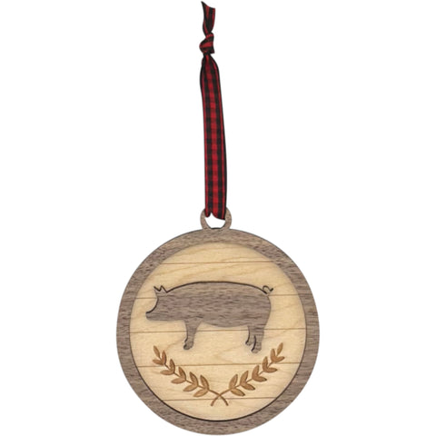 Custom Pig Ornament