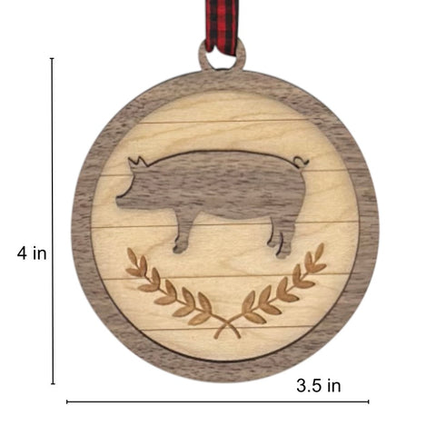 Custom Pig Ornament