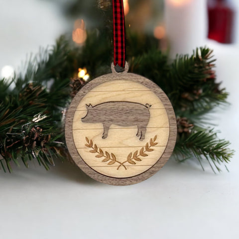 Custom Pig Ornament