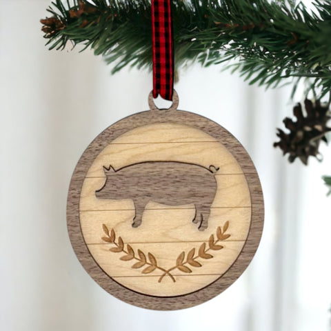 Custom Pig Ornament