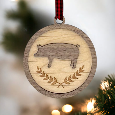 Custom Pig Ornament