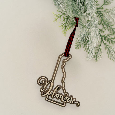 Delaware Double Layer Ornament