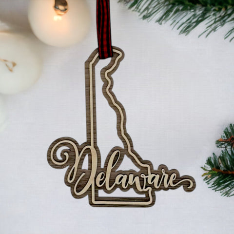 Delaware Double Layer Ornament