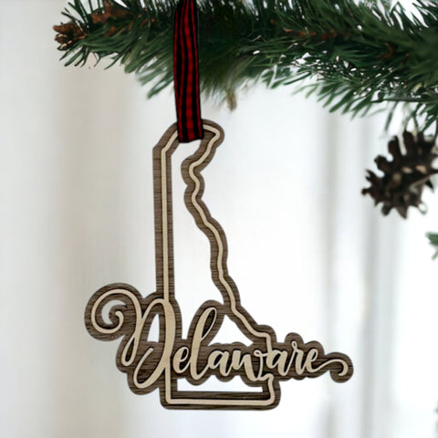 Delaware Double Layer Ornament