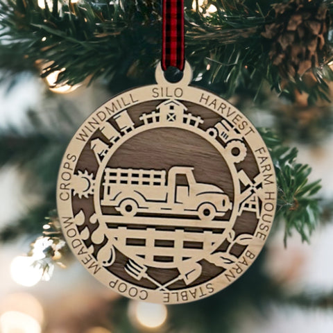 Farm Truck Ornament