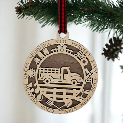 Farm Truck Ornament