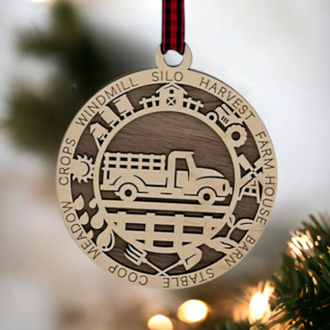 Farm Truck Ornament