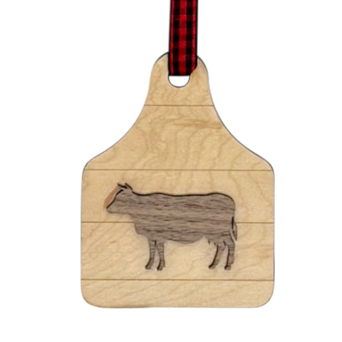 Farmhouse Cow Ornament