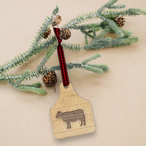 Farmhouse Cow Ornament