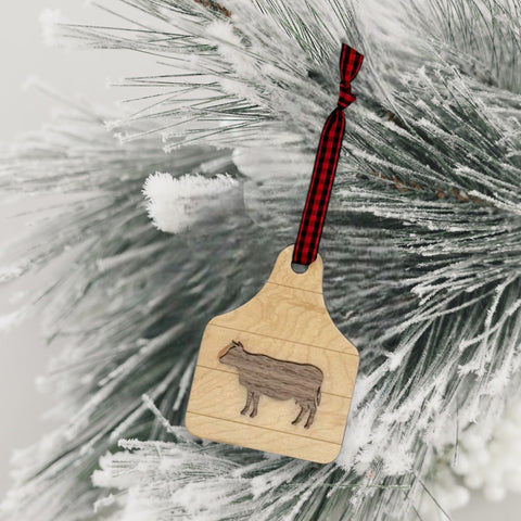 Farmhouse Cow Ornament