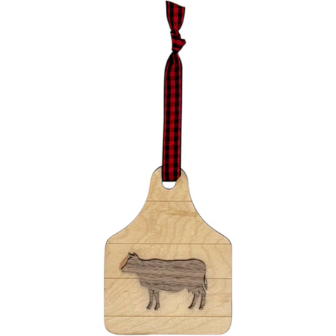 Farmhouse Cow Ornament