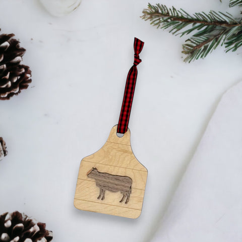 Farmhouse Cow Ornament