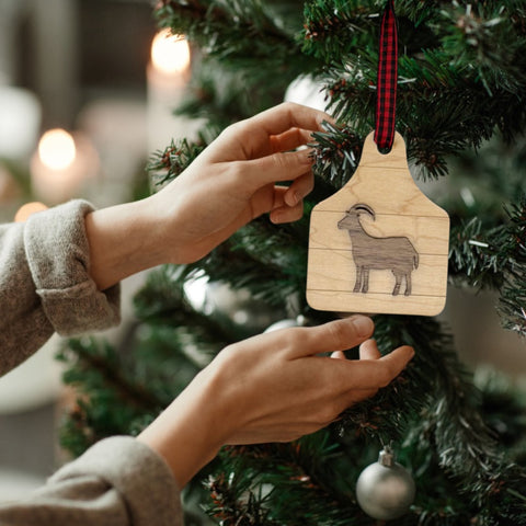 Farmhouse Goat Ornament