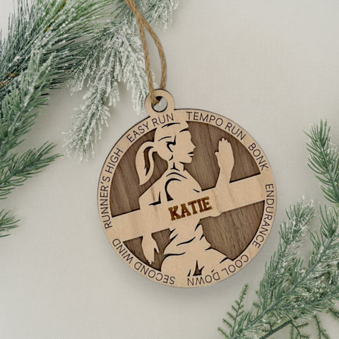 Run into the holiday season with our Personalized Female Cross Country Ornament! Crafted for running enthusiasts, this custom keepsake adds a personal touch to your tree. Celebrate the cross country runner in your life with this spirited ornament. Customize now for a winning stride in holiday decor – order your Personalized Female Cross Country Ornament today!