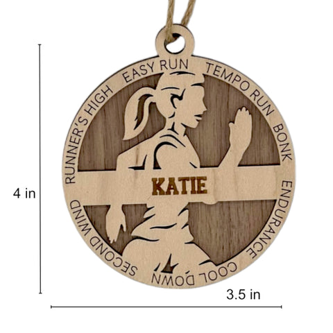 Run into the holiday season with our Personalized Female Cross Country Ornament! Crafted for running enthusiasts, this custom keepsake adds a personal touch to your tree. Celebrate the cross country runner in your life with this spirited ornament. Customize now for a winning stride in holiday decor – order your Personalized Female Cross Country Ornament today!