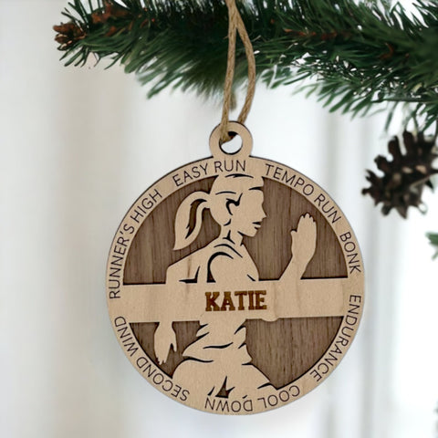 Run into the holiday season with our Personalized Female Cross Country Ornament! Crafted for running enthusiasts, this custom keepsake adds a personal touch to your tree. Celebrate the cross country runner in your life with this spirited ornament. Customize now for a winning stride in holiday decor – order your Personalized Female Cross Country Ornament today!