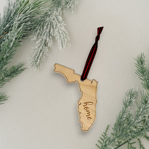 Florida Home Script Ornament