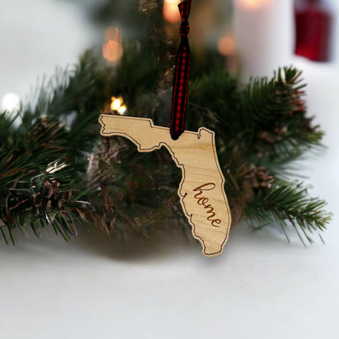 Florida Home Script Ornament