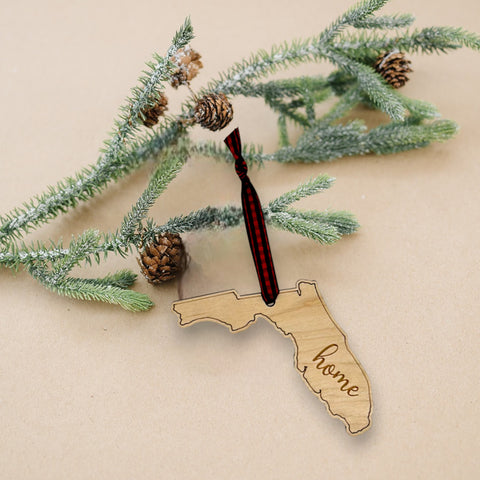 Florida Home Script Ornament