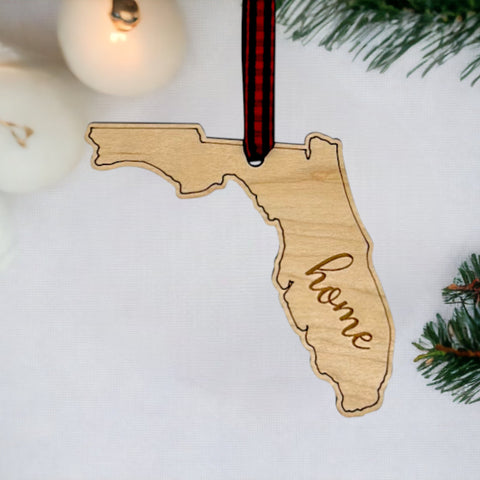 Florida Home Script Ornament