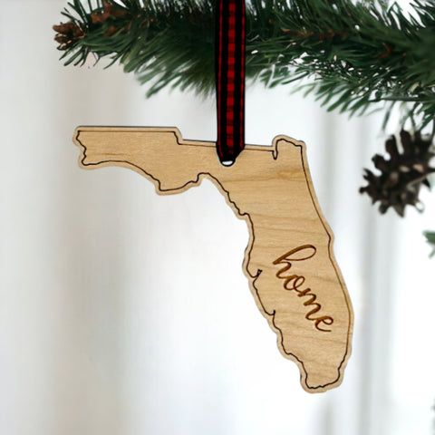 Florida Home Script Ornament