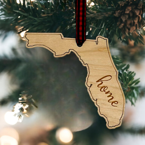 Florida Home Script Ornament