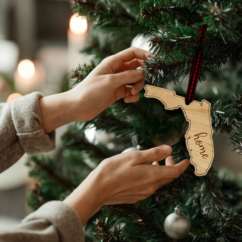 Florida Home Script Ornament