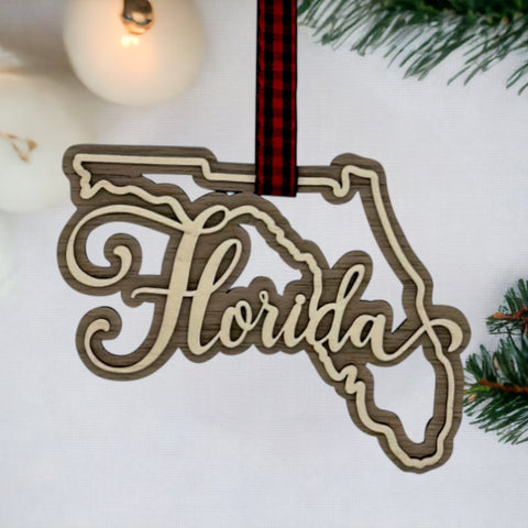 Florida Double Layer Ornament