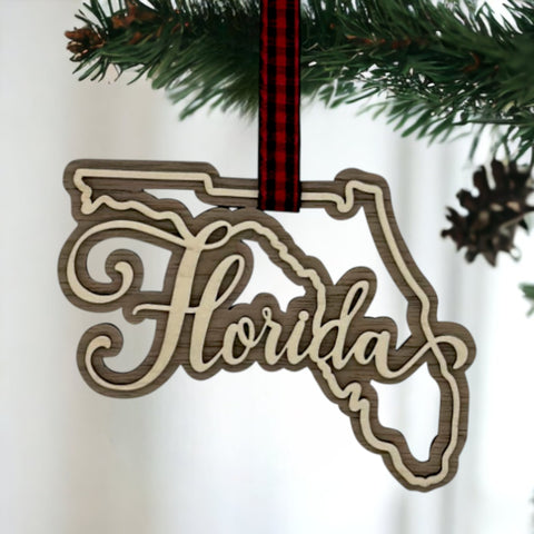 Florida Double Layer Ornament