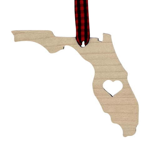 Florida Heart Ornament