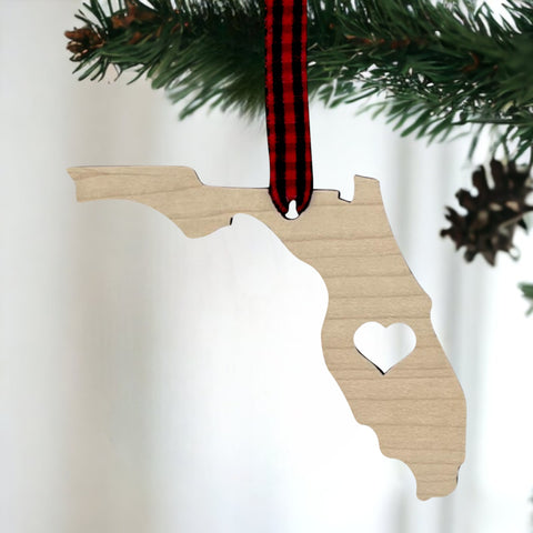 Florida Heart Ornament