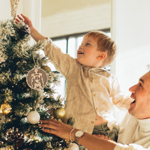 Score a touchdown in holiday style with our Personalized Football Sports Ornament! Tailor-made for football fanatics, this festive keepsake adds a personalized touch to your tree. Customize now for a unique ornament that celebrates the love of the game.