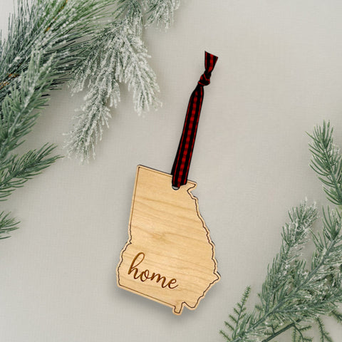 Georgia Home Script Ornament