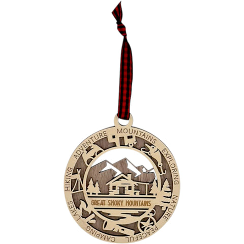 Great Smoky Mountains Wooden Ornament