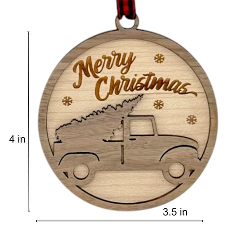 Holiday Truck Ride Christmas Ornament