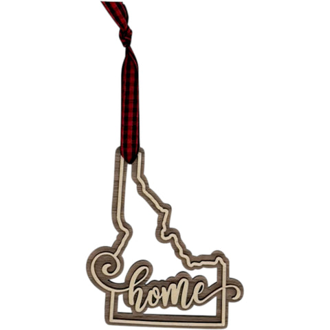 Idaho Home Double Layer Ornament