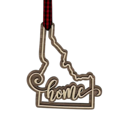 Idaho Home Double Layer Ornament