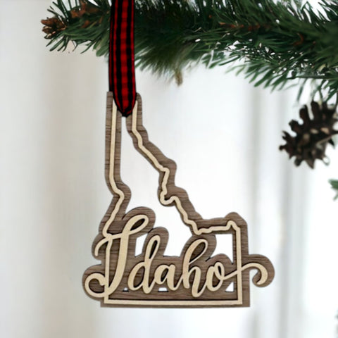 Idaho Double Layer Ornament